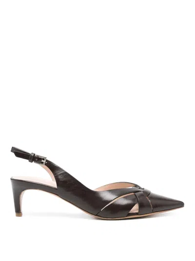 Fabrizio Del Carlo Paris Sling Back In Brown