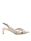 Fabrizio Del Carlo Paris Sling Back In Silver