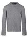 Fabrizio Del Carlo Ribbed-knit Crew-neck Jumper In Gray
