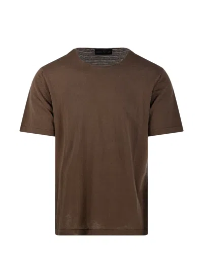 Fabrizio Del Carlo Short-sleeve T-shirt In Brown