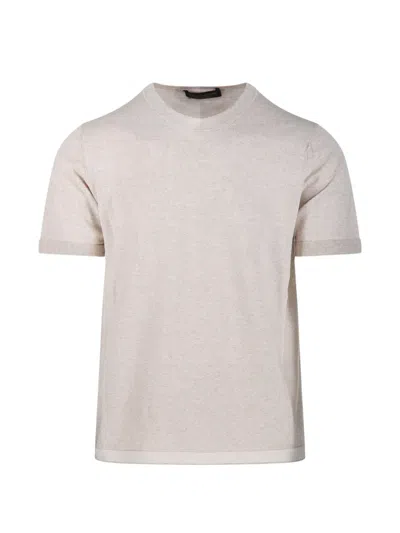 Fabrizio Del Carlo Short-sleeves T-shirt In Neutral