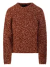 Fabrizio Del Carlo Speckled Knitted Sweater In Brown