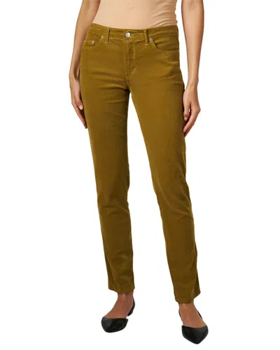 Fabrizio Gianni Corduroy Straight Leg Pant In Green