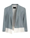 Fabrizio Lenzi Woman Jacket Grey Size 10 Silk In Grey