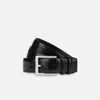 Fabrizio Mancini Belt Man  Black Brushed Dario Belt In Black