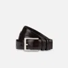 Fabrizio Mancini Belt Man  Dario Belt In Brushed Blackberry Head In Brown