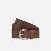Fabrizio Mancini Belt Man  Enzo Leather Belt In Brown