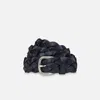 Fabrizio Mancini Belt Man  Giorgio Belt In Blue Leather In Blue