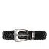 Fabrizio Mancini Belt Man  John Leather Braided Black