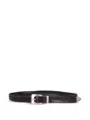 Fabrizio Mancini Norvegia Engraved-buckle Leather Belt In Brown