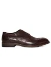 Fabrizio Silenzi Classic Brown Derby Lace-up Shoes In Black