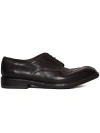 Fabrizio Silenzi Nubuck Leather Laced Shoes In Black