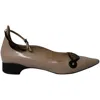 Fabrizio Viti Cut Out Ballet Flats In Pink Patent Leather In Pink