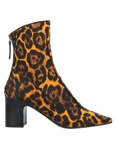 Fabrizio Viti Ankle Boots In Orange