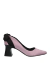 Fabrizio Viti Woman Pumps Light Purple Size 10 Textile Fibers In Purple