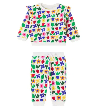 Fabula Kids' Fábula Baby Printed Cotton-blend Sweatshirt And Sweatpants Set In Multi