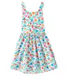 Fabula Fábula Coraflower Cotton Dress In Est Coraflor Fundo Off