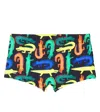 Fabula Printed Swim Trunks In Est Color Jaca Fundo Preto