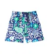 Fabula Printed Cotton-blend Bermuda Shorts In Est Tatudobem Fundo Azul