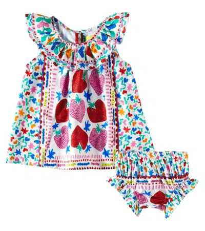 Fabula Baby Printed Cotton Dress In Multicolor