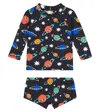 Fabula Fábula Baby Planetonico Rashguard Top And Bottoms Set In Multi