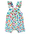 Fabula Baby Floral Cotton Romper In Multicolor