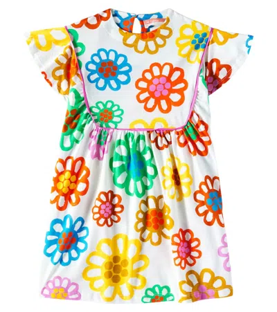 Fabula Kids' Floral Cotton Dress In Multicolor