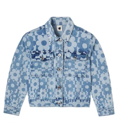 Fabula Kids' Love Daisy Denim Jacket In Multi