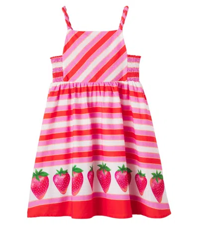 Fabula Kids' Fábula Moranguita Printed Cotton Dress In Multi
