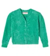 Fabula Fábula Pelinho Cores Cardigan In Green