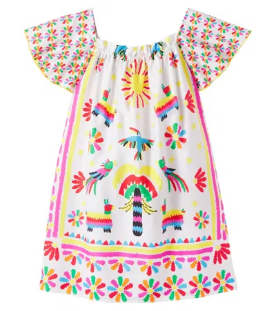 Fabula Kids' Printed Cotton Dress In Multi