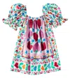 Fabula Printed Cotton Dress In Multicoloured