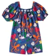Fabula Printed Cotton Romper In Multicolor