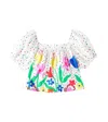 Fabula Flor Do Mangue Floral Cotton Blouse In Est Flor Do Mangue Fundo Off
