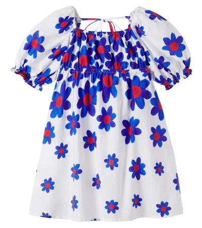 Fabula Kids' Floral Cotton Dress In Multi