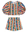 Fabula Fábula Listra Radiante Top And Shorts Set In Multi