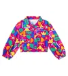 Fabula Fábula Mais Flores Printed Cotton Jacket In Multi