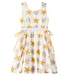 Fabula Starfish Printed Cotton-blend Dress In Multicoloured