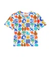 Fabula Printed Cotton T-shirt In Est Beirinha Fundo Off