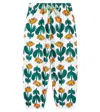 Fabula Fábula Tullis Floral Cotton-blend Sweatpants In White