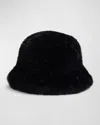 Fabulous Furs Blake Faux Fur Bucket Hat In Black