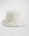 Fabulous Furs Blake Faux Fur Bucket Hat In Winter White