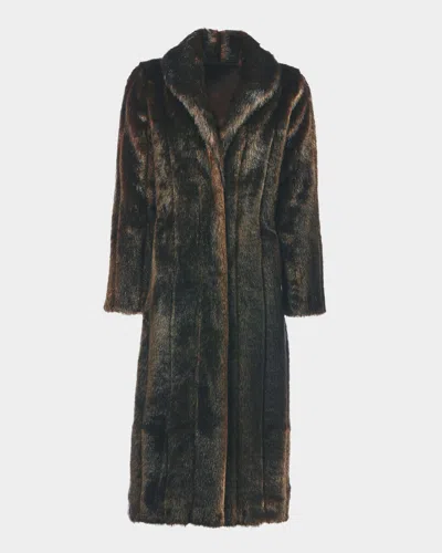FABULOUS FURS CLASSIC LONG FAUX MINK COAT 
