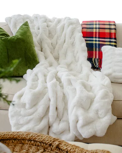 Fabulous Furs Couture Collection Faux-fur Throw In White