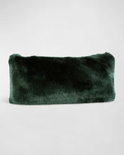 Fabulous Furs Couture Collection Pillow In Emerald Mink