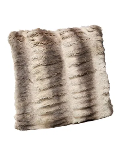 Fabulous Furs Couture Collection Pillow In Truffle Mink