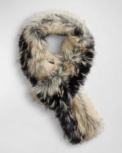 Fabulous Furs Faux Fur Loop Scarf In Ivory Fox