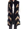 Fabulous Furs Kayce Knitted Faux Fur Stroller Vest In Black, Brown In Black
