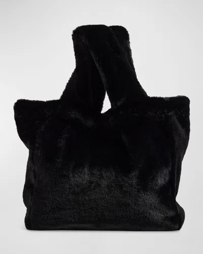 Fabulous Furs Le Mink Faux Fur Tote In Black