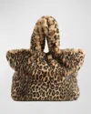 Fabulous Furs Le Mink Faux Fur Tote In Leopard